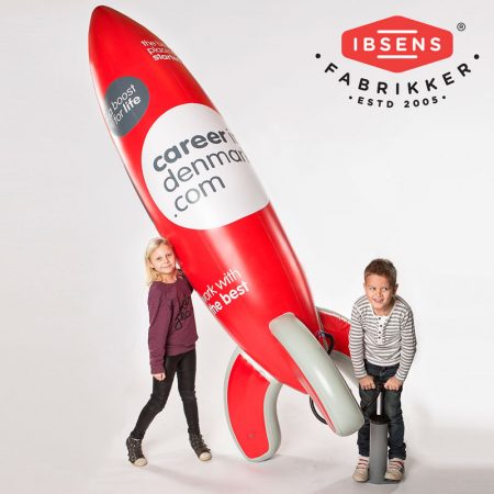 Uppblåsbar raket till mässor