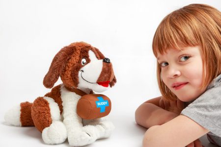 Företagsmaskot till promotion och blickfång vid mässor och events